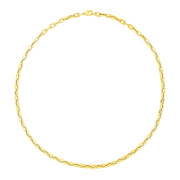 Bids.com 14k Yellow Gold Paperclip Chain Necklace Necklaces White Smoke 18 / Yellow Gold