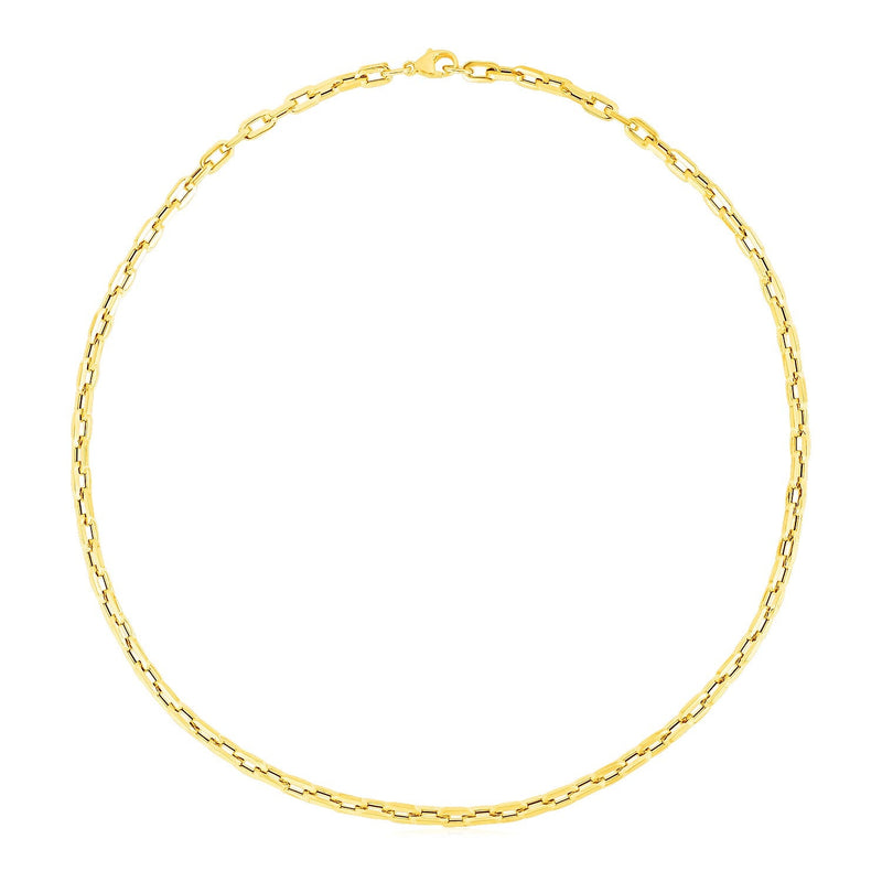 Bids.com 14k Yellow Gold Paperclip Chain Necklace Necklaces White Smoke 18 / Yellow Gold