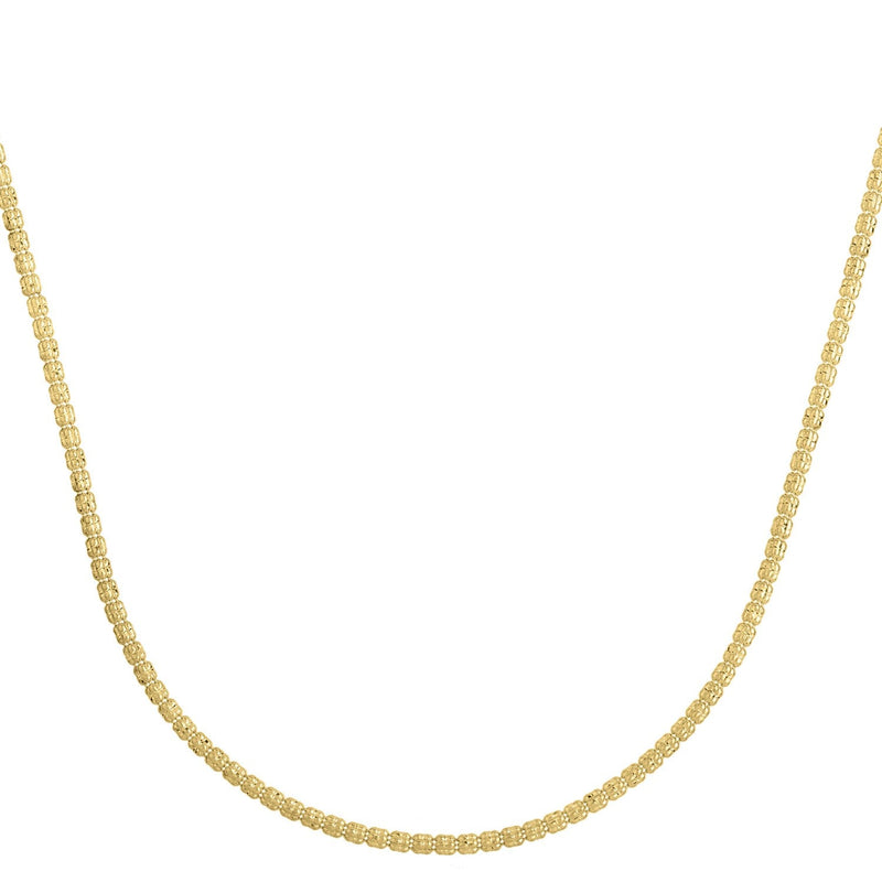 Bids.com Ice Barrel Chain in 14k Yellow Gold (2.70 mm) Necklaces White Smoke 16 / Yellow Gold,18 / Yellow Gold,20 / Yellow Gold,24 / Yellow Gold