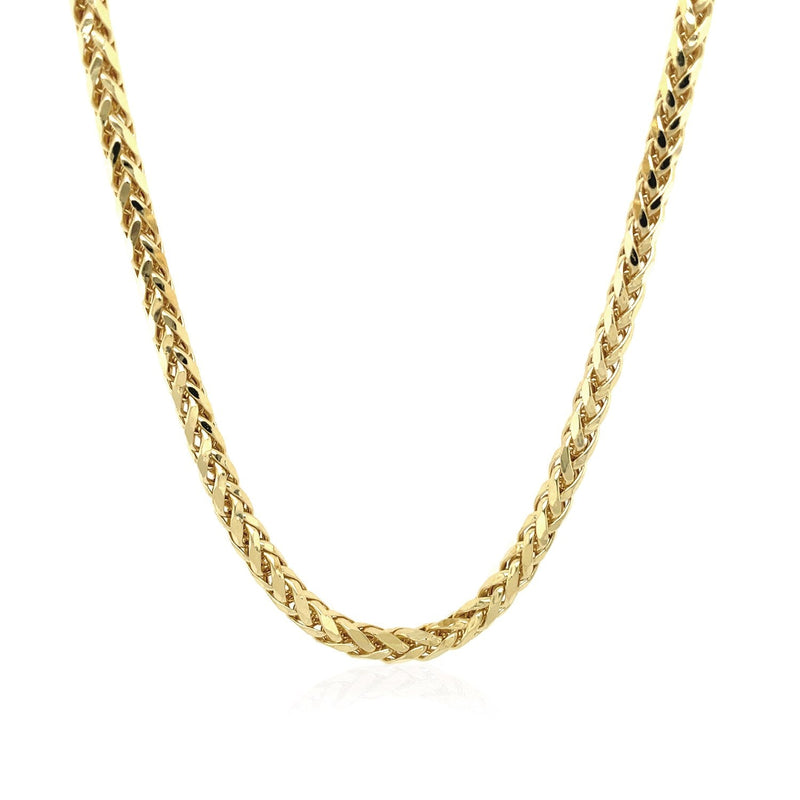Bids.com 3.15mm 14k Yellow Gold Diamond Cut Round Franco Chain Necklaces White Smoke 18 / Yellow Gold,20 / Yellow Gold,24 / Yellow Gold
