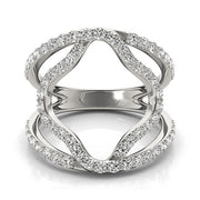 Bids.com 14k White Gold Diamond Flower Style Dual Band Ring (5/8 cttw) Rings White Smoke 3 / White Gold,3.5 / White Gold,4 / White Gold,4.5 / White Gold,5 / White Gold,5.5 / White Gold,6 / White Gold,6.5 / White Gold,7 / White Gold,7.5 / White Gold,8 / White Gold,8.5 / White Gold,9 / White Gold