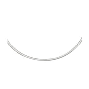 Bids.com 2.5mm 14k Two Tone Gold Reversible Omega Necklace Necklaces White Smoke 16 / Two-Tone Gold,18 / Two-Tone Gold