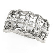 Bids.com Diamond Studded Four Leaf Clover Motif Ring in 14k White Gold (1/4 cttw) Rings White Smoke 3 / White Gold,3.5 / White Gold,4 / White Gold,4.5 / White Gold,5 / White Gold,5.5 / White Gold,6 / White Gold,6.5 / White Gold,7 / White Gold,7.5 / White Gold,8 / White Gold,8.5 / White Gold,9 / White Gold