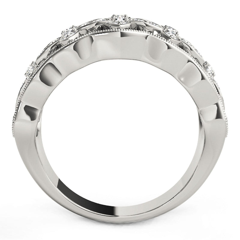 Bids.com Diamond Studded Four Leaf Clover Motif Ring in 14k White Gold (1/4 cttw) Rings White Smoke 3 / White Gold,3.5 / White Gold,4 / White Gold,4.5 / White Gold,5 / White Gold,5.5 / White Gold,6 / White Gold,6.5 / White Gold,7 / White Gold,7.5 / White Gold,8 / White Gold,8.5 / White Gold,9 / White Gold