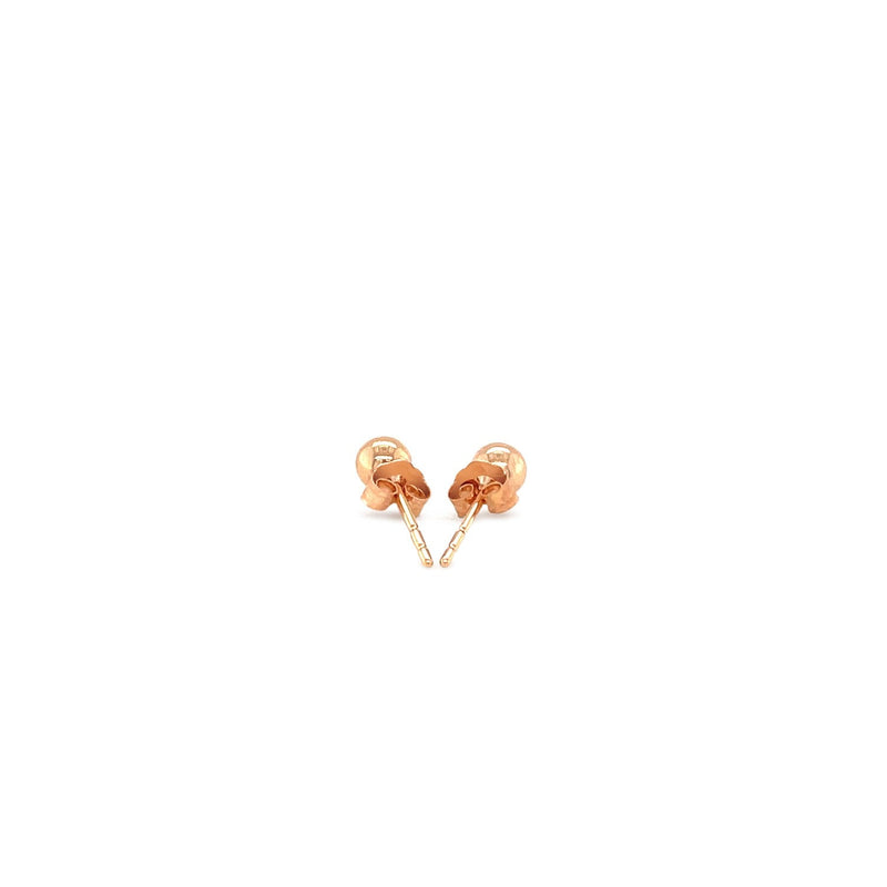 Bids.com 14k Rose Gold Ball Style Stud Earrings (4.0 mm) Earrings White Smoke Rose Gold