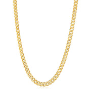 Bids.com 14k Yellow Gold White Pave High Polish Modern Lite Miami Cuban Chain (8.0mm) Necklaces White Smoke 22 / Two-Tone Gold