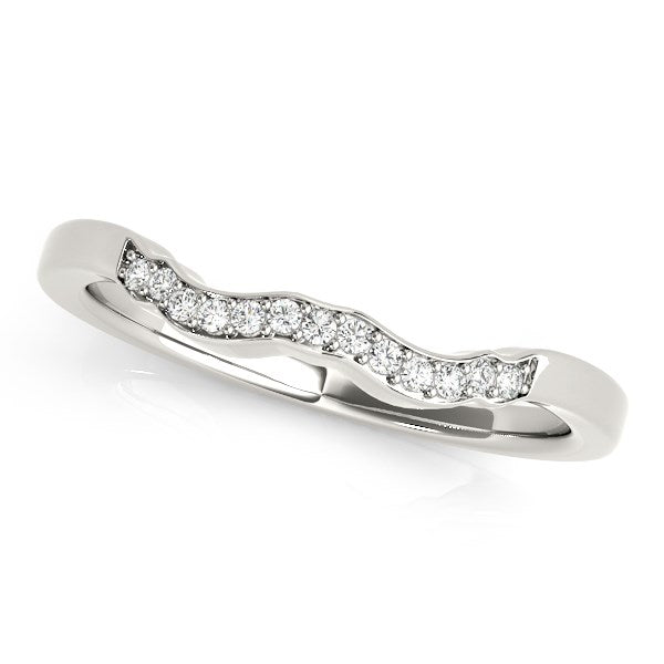 Bids.com 14k White Gold Wavy Style Diamond Wedding Ring (1/15 cttw) Rings White Smoke 3 / White Gold,3.5 / White Gold,4 / White Gold,4.5 / White Gold,5 / White Gold,5.5 / White Gold,6 / White Gold,6.5 / White Gold,7 / White Gold,7.5 / White Gold,8 / White Gold,8.5 / White Gold,9 / White Gold