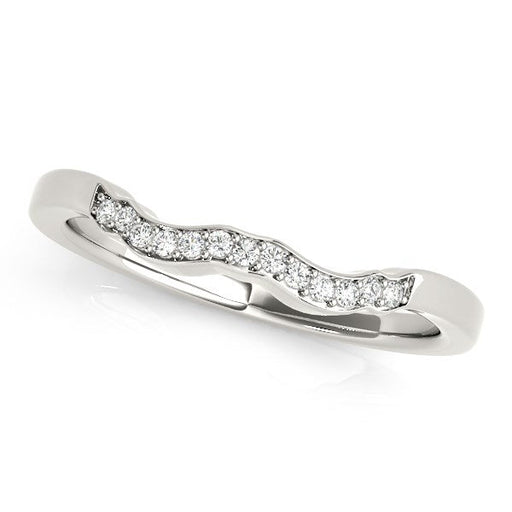 Bids.com 14k White Gold Wavy Style Diamond Wedding Ring (1/15 cttw) Rings White Smoke 3 / White Gold,3.5 / White Gold,4 / White Gold,4.5 / White Gold,5 / White Gold,5.5 / White Gold,6 / White Gold,6.5 / White Gold,7 / White Gold,7.5 / White Gold,8 / White Gold,8.5 / White Gold,9 / White Gold
