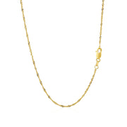 Bids.com 14k Yellow Gold Singapore Chain 1.5mm Necklaces White Smoke 16 / Yellow Gold,18 / Yellow Gold,20 / Yellow Gold,24 / Yellow Gold