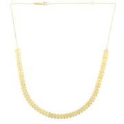 Bids.com 14k Yellow Gold Polished Heart Link Chain Necklace Necklaces White Smoke 18 / Yellow Gold