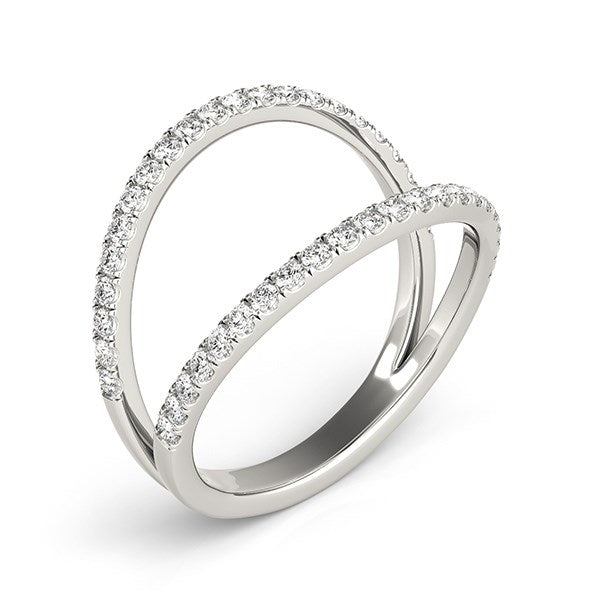 Bids.com 14k White Gold Diamond Split Band Ring (1/4 cttw) Rings White Smoke 3 / White Gold,3.5 / White Gold,4 / White Gold,4.5 / White Gold,5 / White Gold,5.5 / White Gold,6 / White Gold,6.5 / White Gold,7 / White Gold,7.5 / White Gold,8 / White Gold,8.5 / White Gold,9 / White Gold