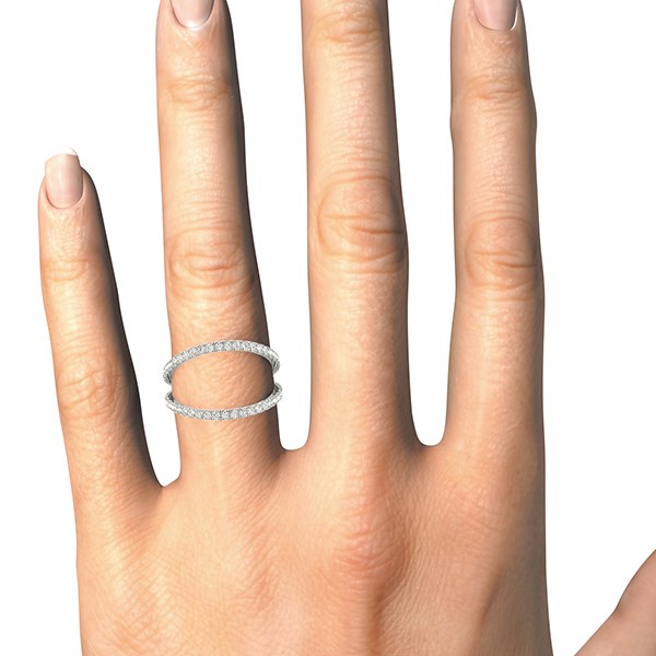 Bids.com 14k White Gold Diamond Split Band Ring (1/4 cttw) Rings White Smoke 3 / White Gold,3.5 / White Gold,4 / White Gold,4.5 / White Gold,5 / White Gold,5.5 / White Gold,6 / White Gold,6.5 / White Gold,7 / White Gold,7.5 / White Gold,8 / White Gold,8.5 / White Gold,9 / White Gold