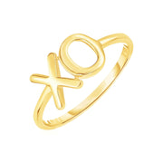 Bids.com 14k Yellow Gold with XO Ring Rings White Smoke 7 / Yellow Gold