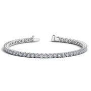 Bids.com Lab Grown Round Diamond Tennis Bracelet in 14k White Gold (6 cctw F/G  VS2/SI1) Bracelets White Smoke 7 / White Gold