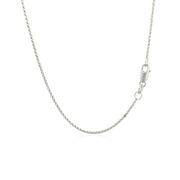 Bids.com 14k White Gold Diamond Cut Rolo Chain 1.1mm Necklaces White Smoke 16 / White Gold,18 / White Gold,20 / White Gold