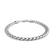 Bids.com 6.7mm 14k White Gold Miami Cuban Semi Solid Bracelet Bracelets White Smoke 8.5 / White Gold