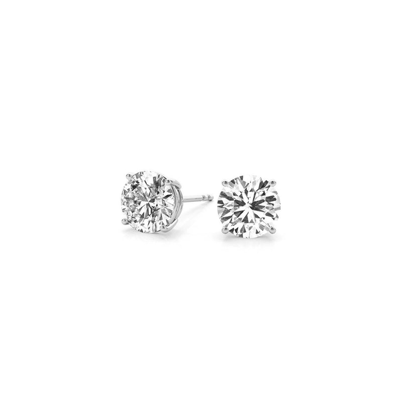 Bids.com 2 cttw Certified IGI Lab Grown Round Diamond Stud Earrings 14k White Gold (G/VS2) Earrings White Smoke White Gold