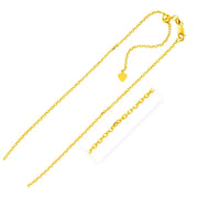 Bids.com Sterling Silver Yellow Finish 1.5mm Adjustable Cable Chain Necklaces White Smoke 22 / Sterling Silver