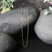 Bids.com 18k Yellow Gold Round Cable Link Chain (0.97 mm) Necklaces Black 16 / Yellow Gold,18 / Yellow Gold