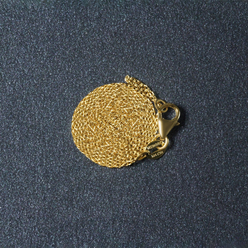 Bids.com 18k Yellow Gold Round Cable Link Chain (0.97 mm) Necklaces Dark Slate Gray 16 / Yellow Gold,18 / Yellow Gold