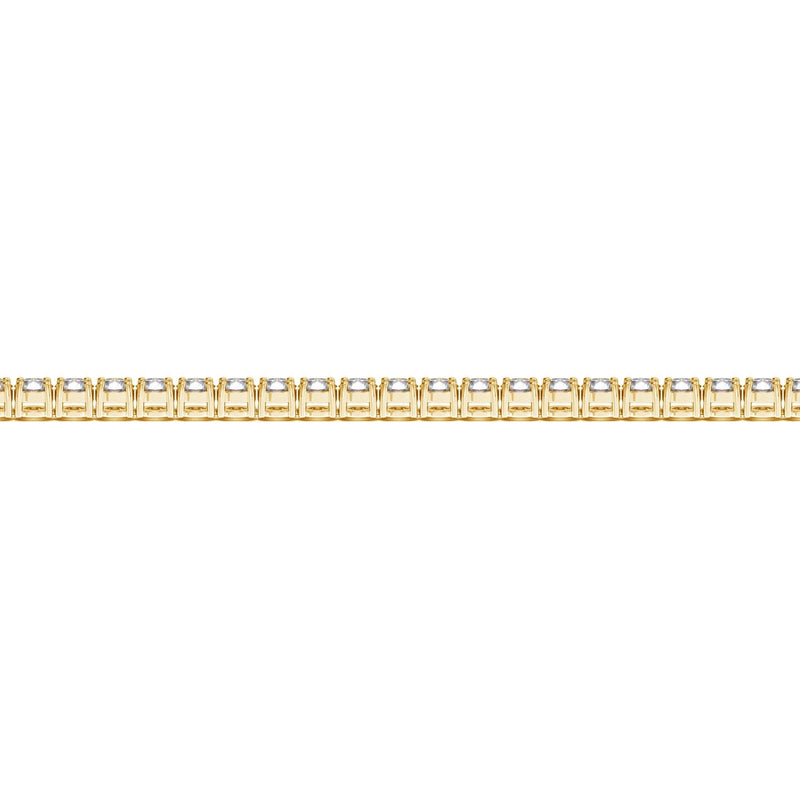 Bids.com Lab Grown Round Diamond Tennis Bracelet in 14k Yellow Gold (4 cctw F/G  VS2/SI1) Bracelets Tan 7 / Yellow Gold