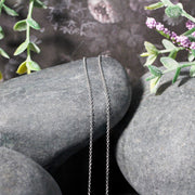 Bids.com 14k White Gold Round Cable Link Chain 1.1mm Necklaces Dark Gray 16 / White Gold,18 / White Gold