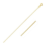Bids.com 14k Yellow Gold Diamond Cut Cable Link Chain 0.8mm Necklaces White Smoke 16 / Yellow Gold,18 / Yellow Gold