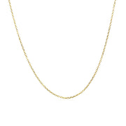 Bids.com 14k Yellow Gold Diamond Cut Cable Link Chain 0.8mm Necklaces White Smoke 16 / Yellow Gold,18 / Yellow Gold