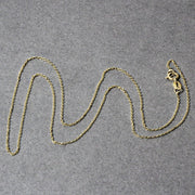 Bids.com 14k Yellow Gold Diamond Cut Cable Link Chain 0.8mm Necklaces Light Slate Gray 16 / Yellow Gold,18 / Yellow Gold