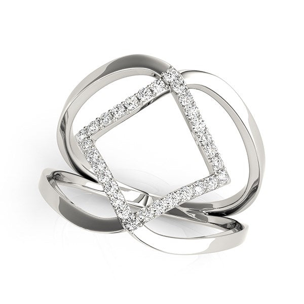Bids.com 14k White Gold Interlaced Design Diamond Ring (1/5 cttw) Rings White Smoke 3 / White Gold,3.5 / White Gold,4 / White Gold,4.5 / White Gold,5 / White Gold,5.5 / White Gold,6 / White Gold,6.5 / White Gold,7 / White Gold,7.5 / White Gold,8 / White Gold,8.5 / White Gold,9 / White Gold