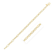 Bids.com 14k Yellow Gold High Polish Hexagon Link Chain (5.0mm) Necklaces White Smoke 18 / Yellow Gold