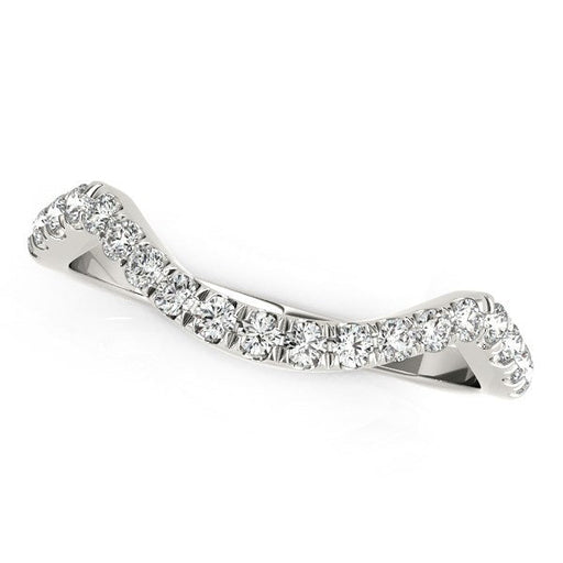Bids.com 14k White Gold Modern Curved Style Pave Diamond Wedding Band (1/5 cttw) Rings White Smoke 3 / White Gold,3.5 / White Gold,4 / White Gold,4.5 / White Gold,5 / White Gold,5.5 / White Gold,6 / White Gold,6.5 / White Gold,7 / White Gold,7.5 / White Gold,8 / White Gold,8.5 / White Gold,9 / White Gold
