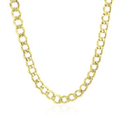 Bids.com 5.3mm 10k Yellow Gold Curb Chain Necklaces White Smoke 20 / Yellow Gold,22 / Yellow Gold,24 / Yellow Gold