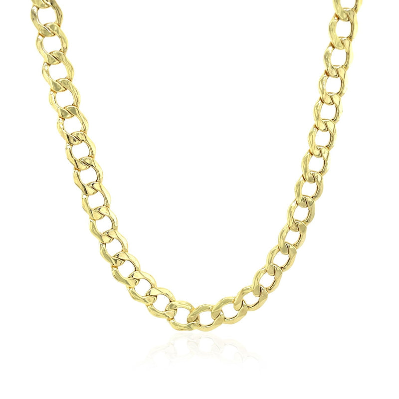 Bids.com 5.3mm 10k Yellow Gold Curb Chain Necklaces White Smoke 20 / Yellow Gold,22 / Yellow Gold,24 / Yellow Gold