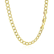 Bids.com 5.3mm 10k Yellow Gold Curb Chain Necklaces White Smoke 20 / Yellow Gold,22 / Yellow Gold,24 / Yellow Gold