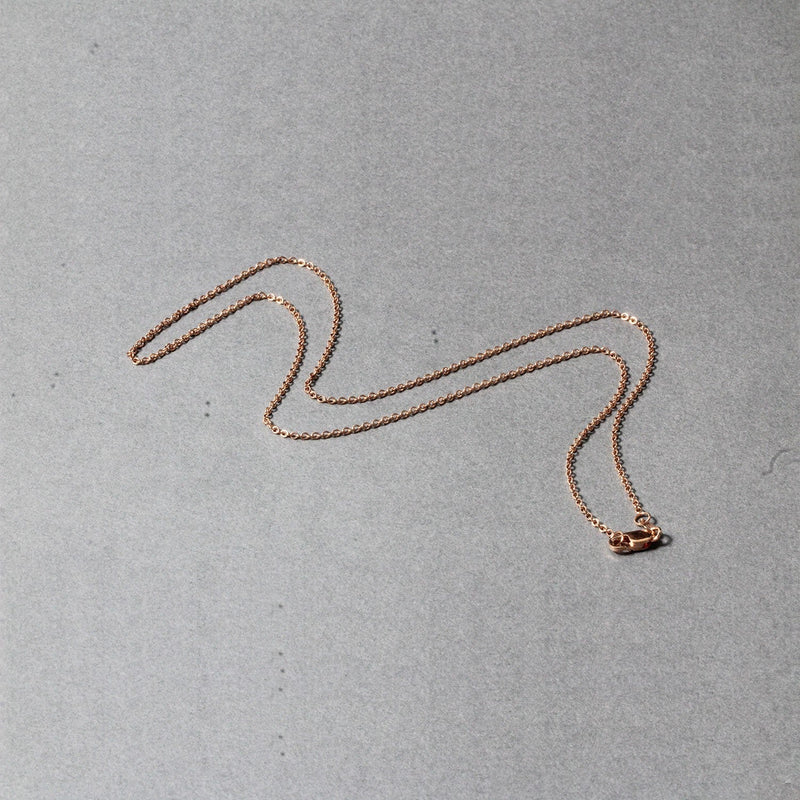 Bids.com 14k Rose Gold Round Cable Link Chain (1.25 mm) Necklaces Gray 16 / Rose Gold,18 / Rose Gold,20 / Rose Gold