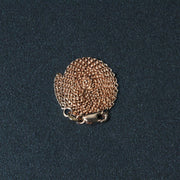 Bids.com 14k Rose Gold Round Cable Link Chain (1.25 mm) Necklaces Dark Slate Gray 16 / Rose Gold,18 / Rose Gold,20 / Rose Gold