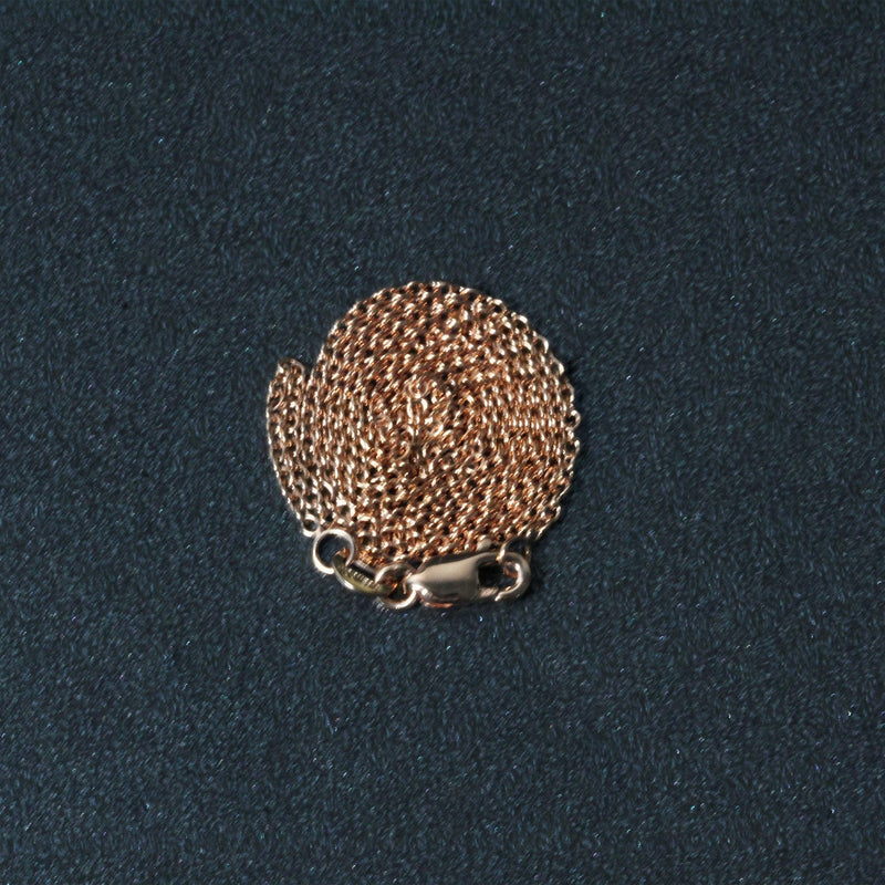 Bids.com 14k Rose Gold Round Cable Link Chain (1.25 mm) Necklaces Dark Slate Gray 16 / Rose Gold,18 / Rose Gold,20 / Rose Gold