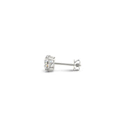 Bids.com 1 cttw Certified IGI Lab Grown Round Diamond Stud Earrings 14k White Gold (G/VS2) Earrings White Smoke White Gold