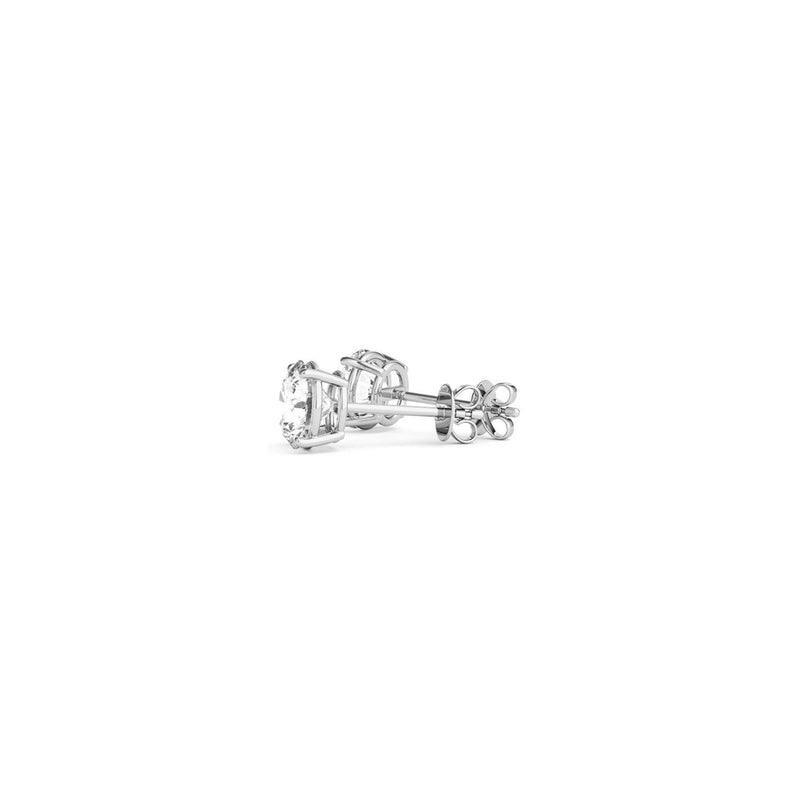 Bids.com 1 cttw Certified IGI Lab Grown Round Diamond Stud Earrings 14k White Gold (G/VS2) Earrings White Smoke White Gold