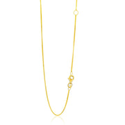 Bids.com 14k Yellow Gold Adjustable Box Chain 0.8mm Necklaces White Smoke 18 / Yellow Gold,20 / Yellow Gold