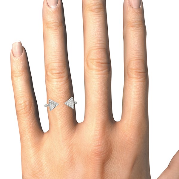 Bids.com 14k White Gold Diamond Arrowhead Open Ring (1/5 cttw) Rings White Smoke 3 / White Gold,3.5 / White Gold,4 / White Gold,4.5 / White Gold,5 / White Gold,5.5 / White Gold,6 / White Gold,6.5 / White Gold,7 / White Gold,7.5 / White Gold,8 / White Gold,8.5 / White Gold,9 / White Gold