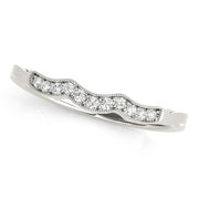 Bids.com 14k White Gold Wave Style Milgrained Diamond Wedding Ring (1/20 cttw) Rings White Smoke 3 / White Gold,3.5 / White Gold,4 / White Gold,4.5 / White Gold,5 / White Gold,5.5 / White Gold,6 / White Gold,6.5 / White Gold,7 / White Gold,7.5 / White Gold,8 / White Gold,8.5 / White Gold,9 / White Gold