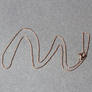 Bids.com 14k Rose Gold Diamond Cut Cable Link Chain 0.7mm Necklaces Dark Gray 16 / Rose Gold,18 / Rose Gold,20 / Rose Gold