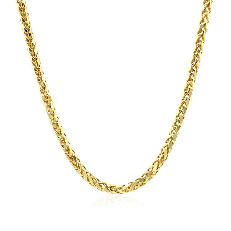 Bids.com 2.7mm 14k Yellow Gold Lite Diamond Cut Round Franco Chain Necklaces White Smoke 18 / Yellow Gold,20 / Yellow Gold,24 / Yellow Gold