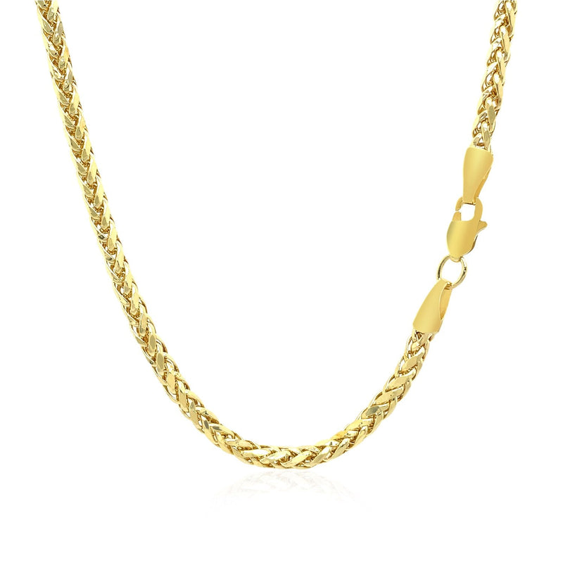 Bids.com 2.7mm 14k Yellow Gold Lite Diamond Cut Round Franco Chain Necklaces White Smoke 18 / Yellow Gold,20 / Yellow Gold,24 / Yellow Gold