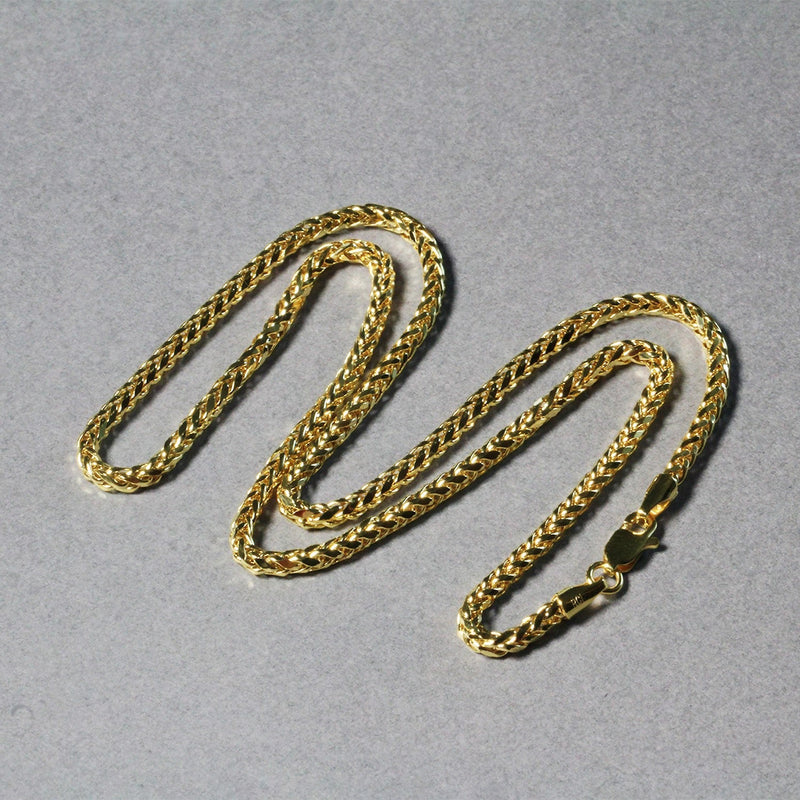 Bids.com 2.7mm 14k Yellow Gold Lite Diamond Cut Round Franco Chain Necklaces Dark Gray 18 / Yellow Gold,20 / Yellow Gold,24 / Yellow Gold