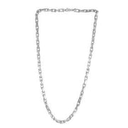Bids.com 14k White Gold French Cable Link Chain (4.80 mm) Necklaces White Smoke 20 / White Gold,22 / White Gold,24 / White Gold,26 / White Gold
