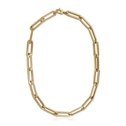 Bids.com 14k Yellow Gold Extra Wide Paperclip Chain Necklace Necklaces White Smoke 18 / Yellow Gold