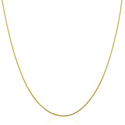 Bids.com 14k Yellow Gold Thin Motif Round Omega Necklace Necklaces White Smoke 16 / Yellow Gold,18 / Yellow Gold